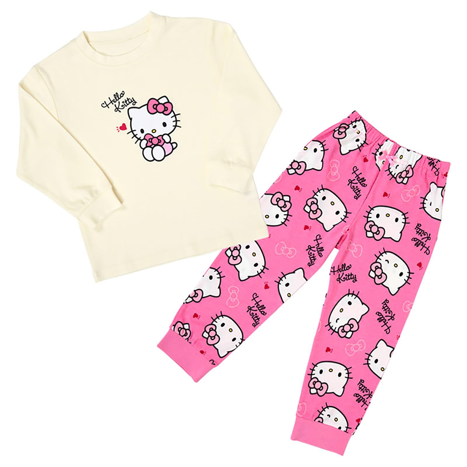 Amazon.co.jp: サンリオ(SANRIO) キッズ長袖パジャマ ハローキティ