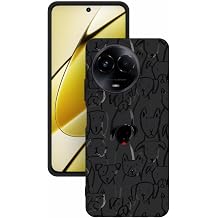 Realme 11 5G ile Uyumlu Bask l  Kamera Korumal  Silikon K l f, Siyah