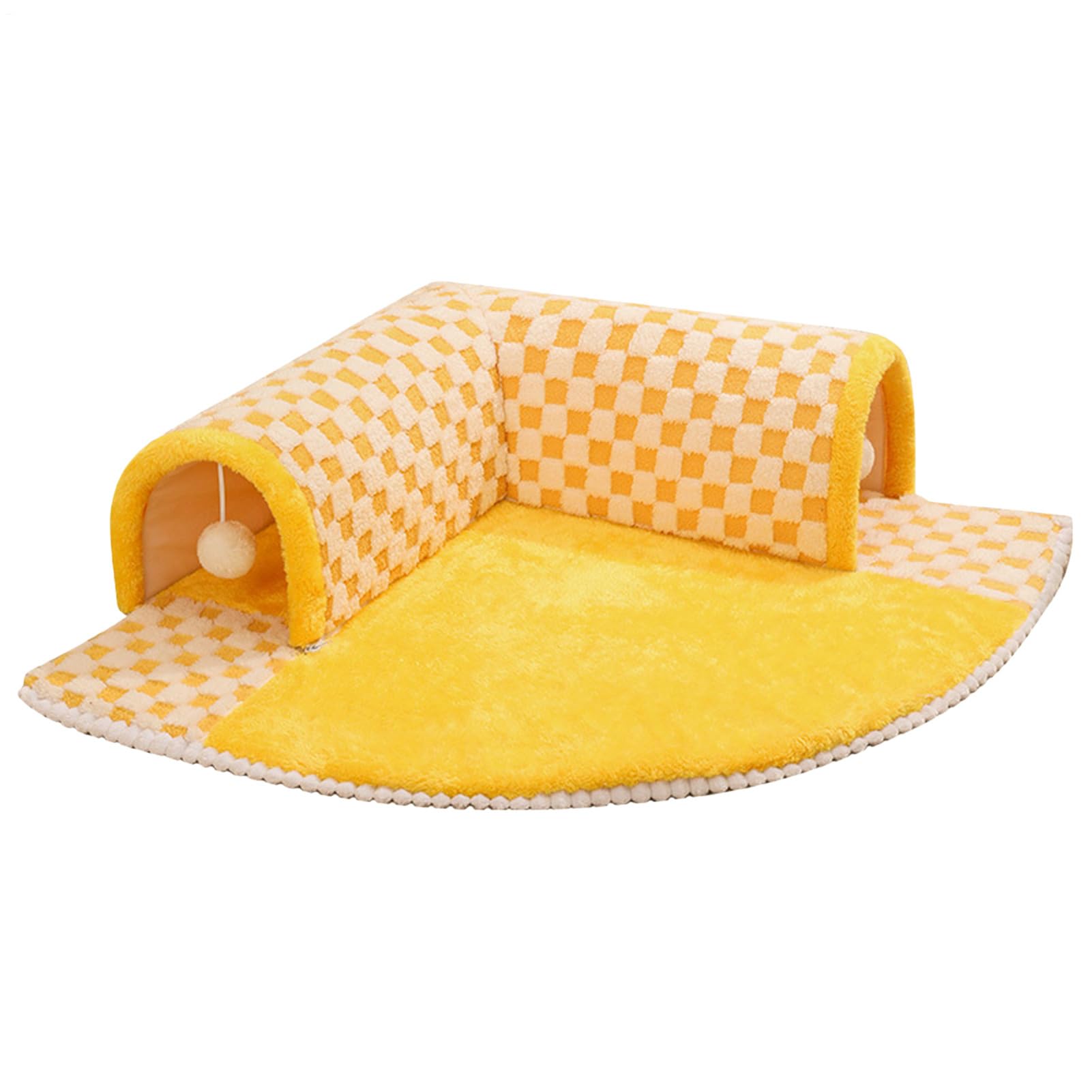Tunnel per Gatti Peluche Staccabile Nascondiglio E Giochi Per Animali | Tunnel Cucù per Gatti Per Interni Casa Cuccioli di Gatto e Cane Riposo e