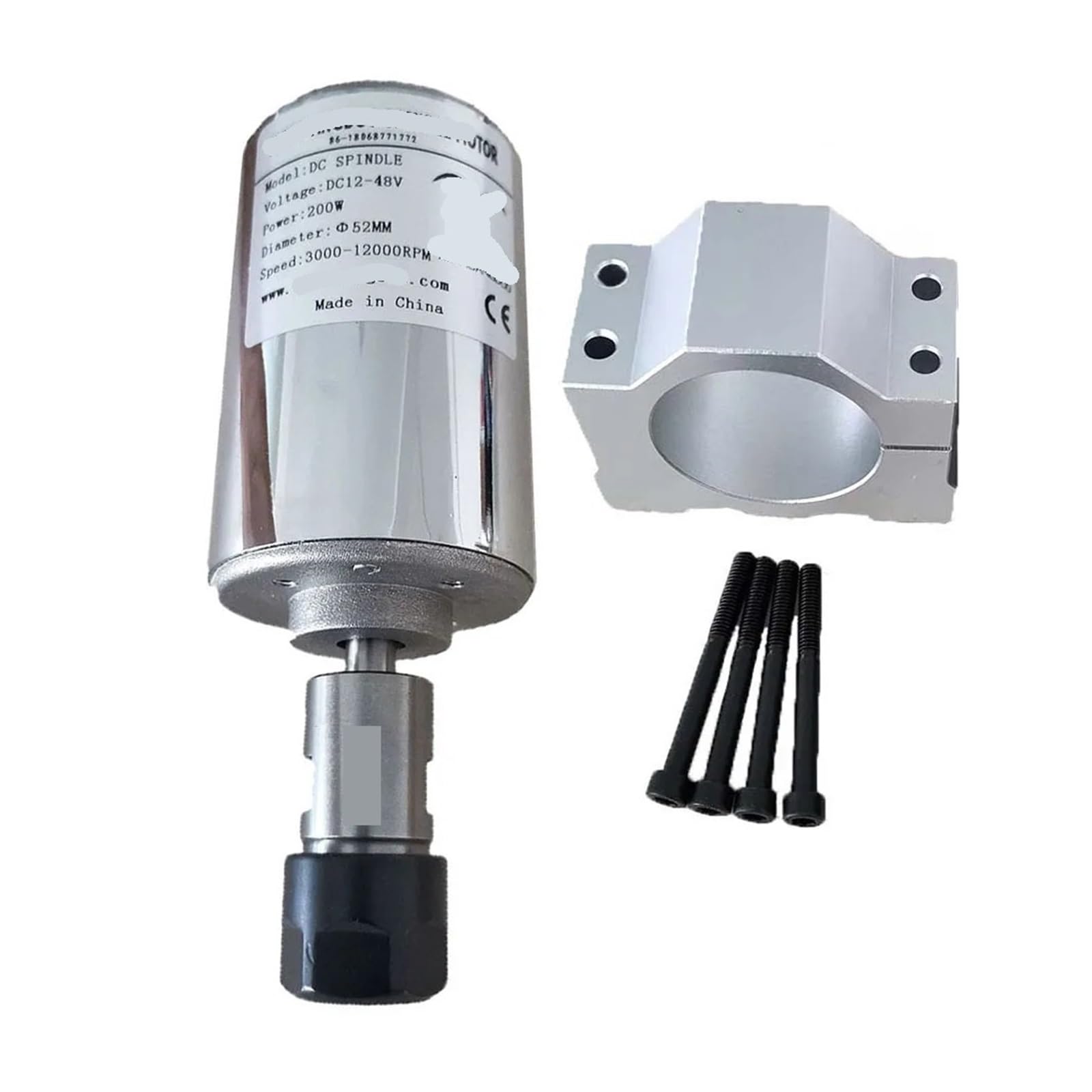 Moteur de broche 200W anti-surchauffe pour éviter les vibrations sur CNC