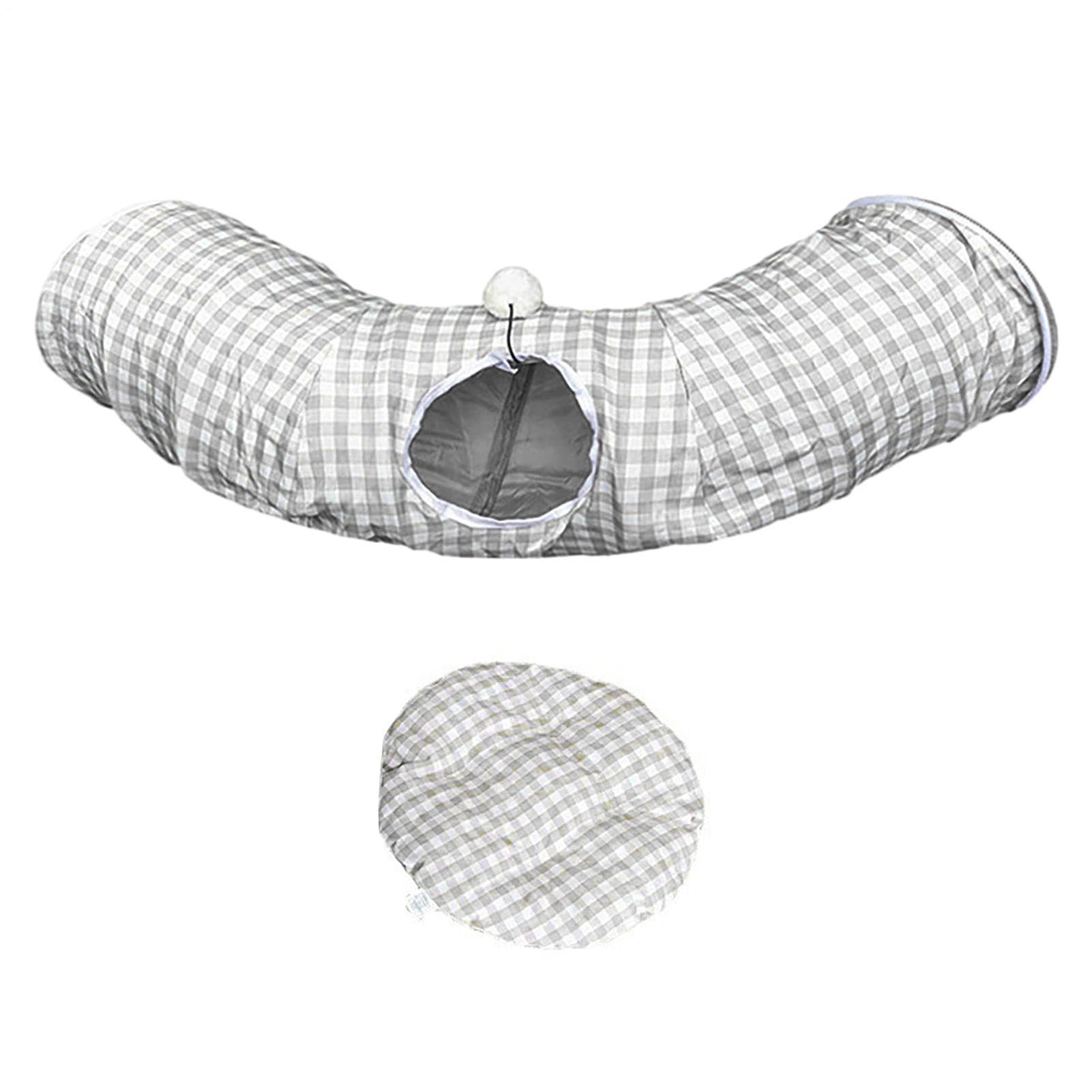 a ciambella per gatti, tunnel per nidi di gatti,Grotta per | giocattolo da per da interni con 2 ingressi - di ciambelle multiuso, forniture per animali domestici per cuccia, g