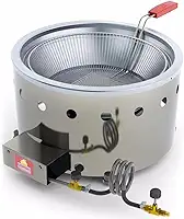 Fritadeira Tacho para Salgados Pastel 7 L Aço Inox a Gás