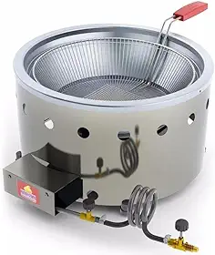 Fritadeira Tacho para Salgados Pastel 7 L Aço Inox a Gás