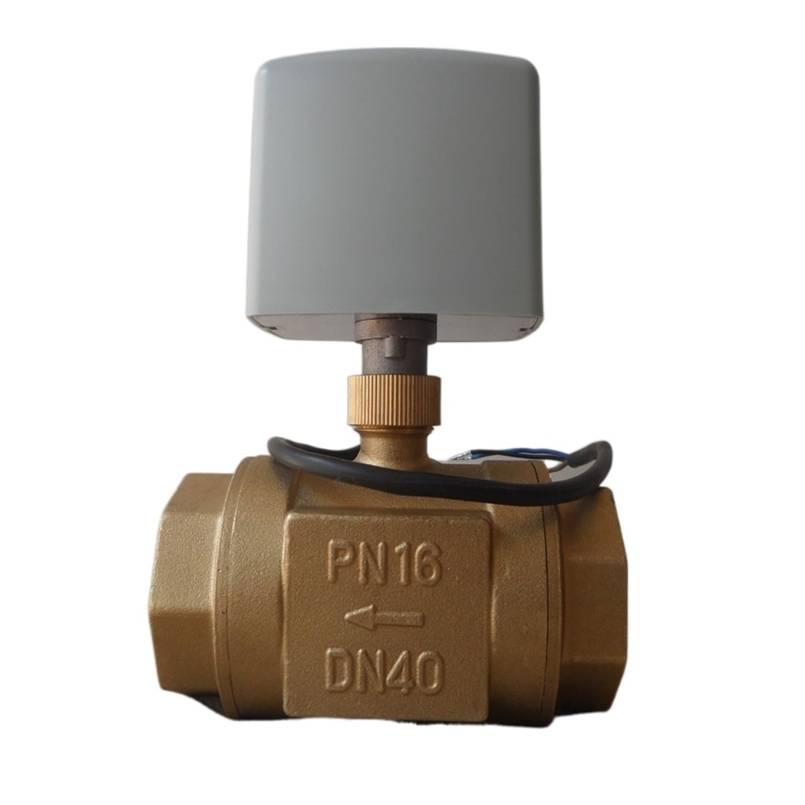 Vanne à Sphère, Vanne À Boisseau Sphérique 1-1/2" Pouce 3 Voies/Type T 3 Fils 2 Commandes Actionneur Électrique en Laiton Motorisé