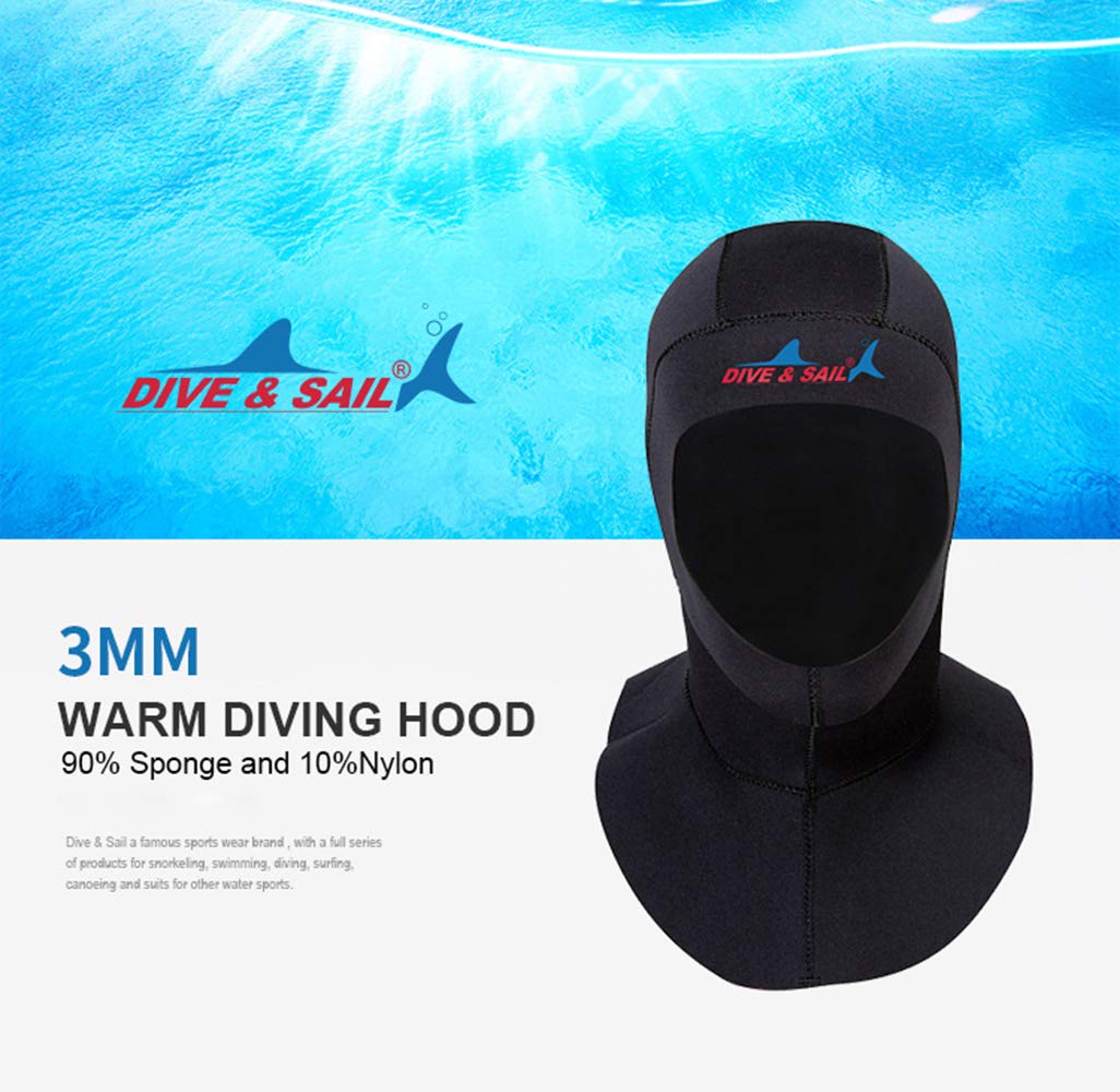 Muta Cappuccio 3MM Neoprene Cappuccio Protettivo Immersione Cappuccio Muta Cappello Cap per Snorkeling Surf Nuoto