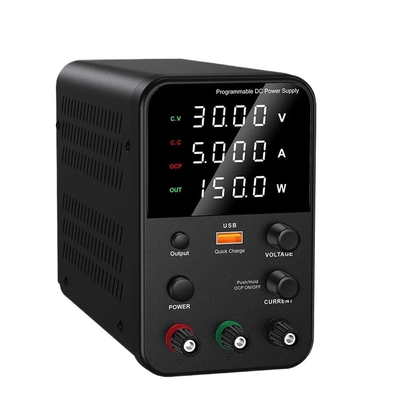 LNHHG Lab DC Power Supply 30V 60V 120V 160V Adjustable Switching Power Supply Preset On/Off Current(WPS305H 30V 5A)