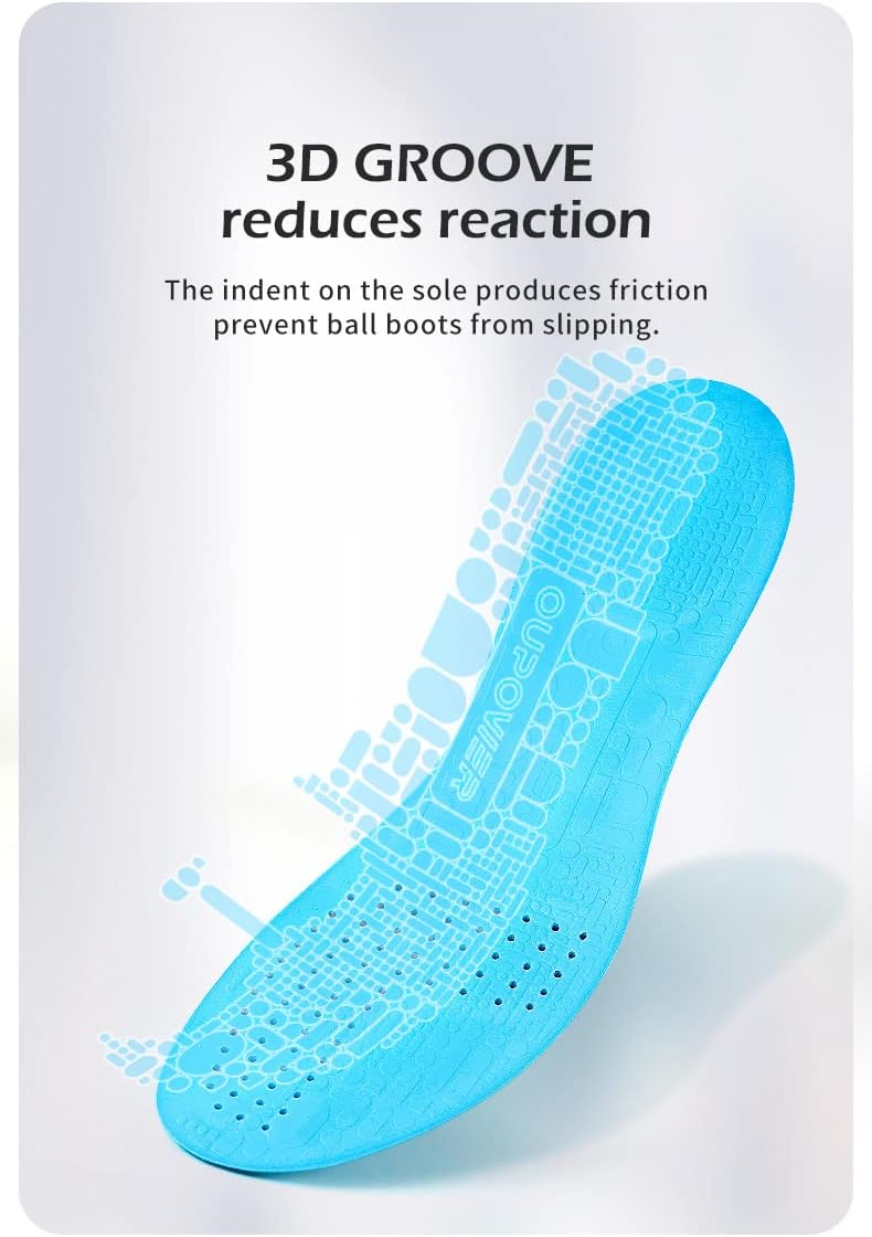 Soccer Cleat Boots Shoes insoles inserts Pad Rebounder Poron Foam Anti-Slip Athelete (US7.5-8) - Image 4