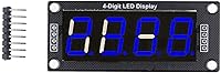 Vista 11 de 4 módulos de segmento digital Tm1637 Pantalla digital LED de 4 dígitos de 7 segmentos Pantalla digital LED de 0.56 pulgadas, pantalla de reloj