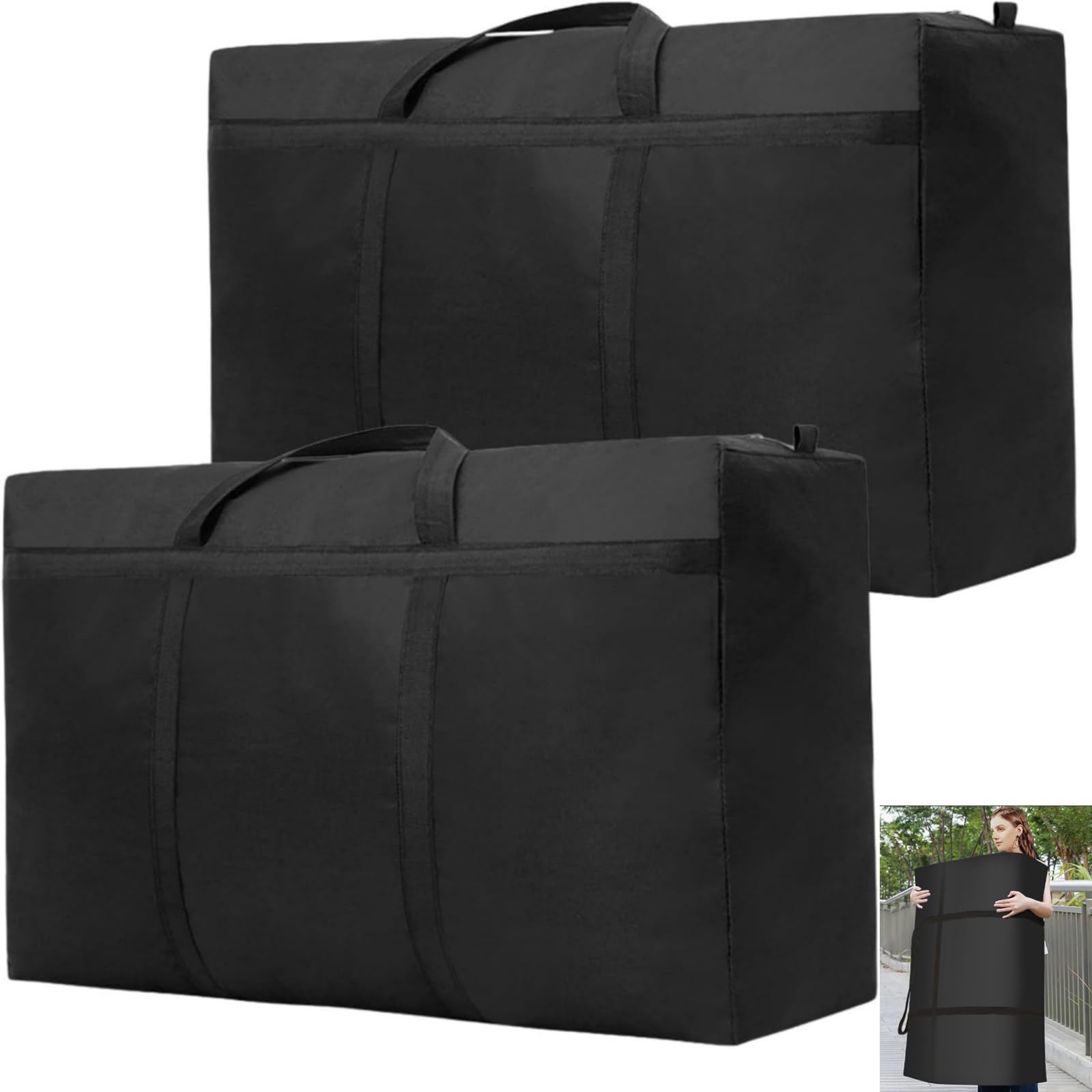 TxvzgHome Lot De 3 Grands Bacs De Rangement Rectangulaires En Tissu Pour étagères, Pliables