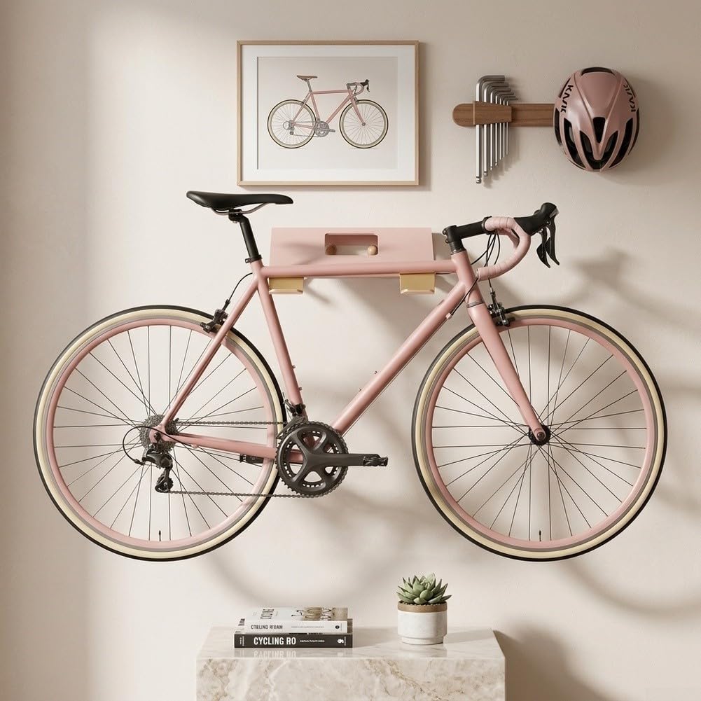 Gancho Bicicleta Pared para Acero Carbono 30cm Gancho Bicicleta