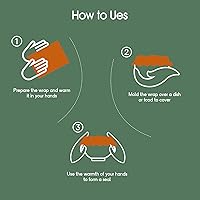 Vista 4 de Envoltura de cera de abeja reutilizable, paquete de 9, envolturas de cera de abeja para alimentos, envolturas ecológicas de cera de abeja, envoltura