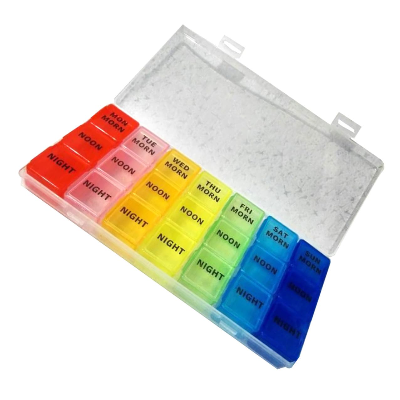 Ciieeo Day Medication Organizer with Slots for Morning Afternoon Night Detachable Case for Vitamins Pills Travel Home Use-picture-31