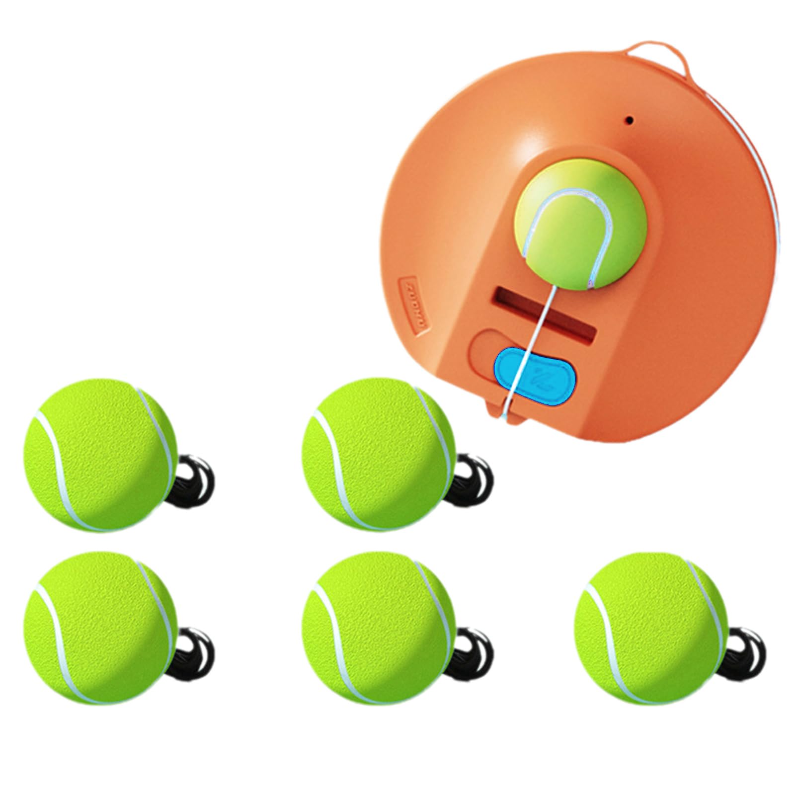 Juego de pelotas de rebote para entrenadores de tenis, equipo de entrenamiento de tenis portátil, autoprácticas, rebotes, entrenador de tenis, prácticas de tenis, dispositivo de entrenamiento de