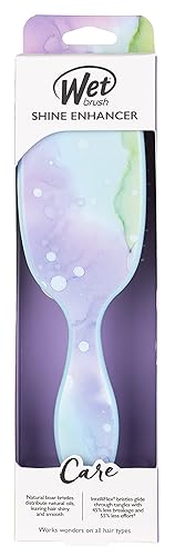 Miniatura 3 de Wet Brush - Cepillo de pelo realzador de brillo y desenredante, con cerdas ultra suaves, con aceite natural de argán, para cabello liso, mojado o