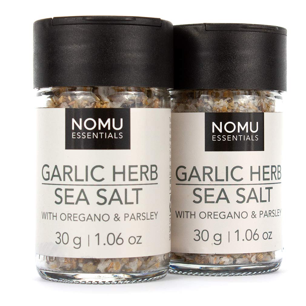 NOMU Essentials Garlic & Herb Salt Blend (2.12 oz | 2-pack) | MSG & Gluten Free, Non-GMO & Non-Irradiated