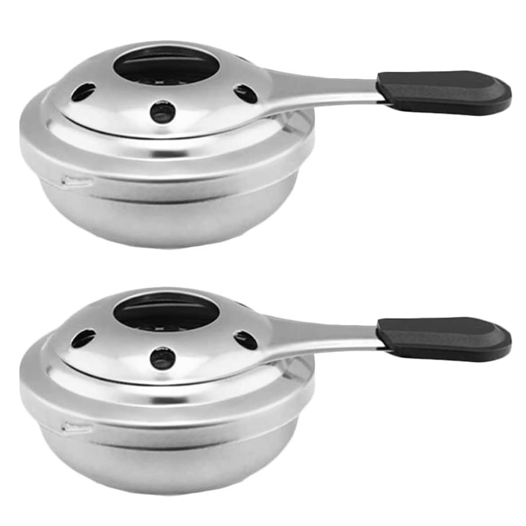 2Pcs Alcohol Stove, 3.74x1.77" Adjustable Temperature Mini Spirit Burner, Portable Stainless Steel Camping Stove, Windproof Backpacking Stove for BBQ Cooking Picnic Backpacking Stove Camping Stove Por