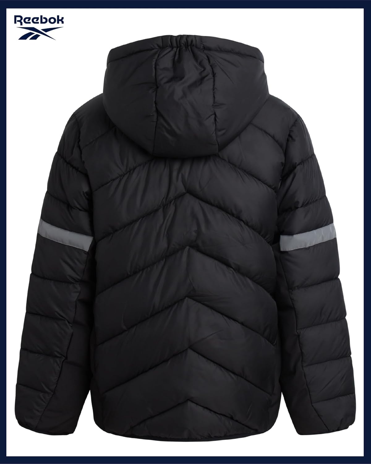 Reebok Boys Puffer Jacket - Heavyweight Quilted Wind & Water Resistant Boys Winter Coat - Insulated Bubble Kids Winter Jacket - Image 7