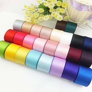 Amazon.co.jp: F Fityle 26枚入りセット 両面サテンリボン