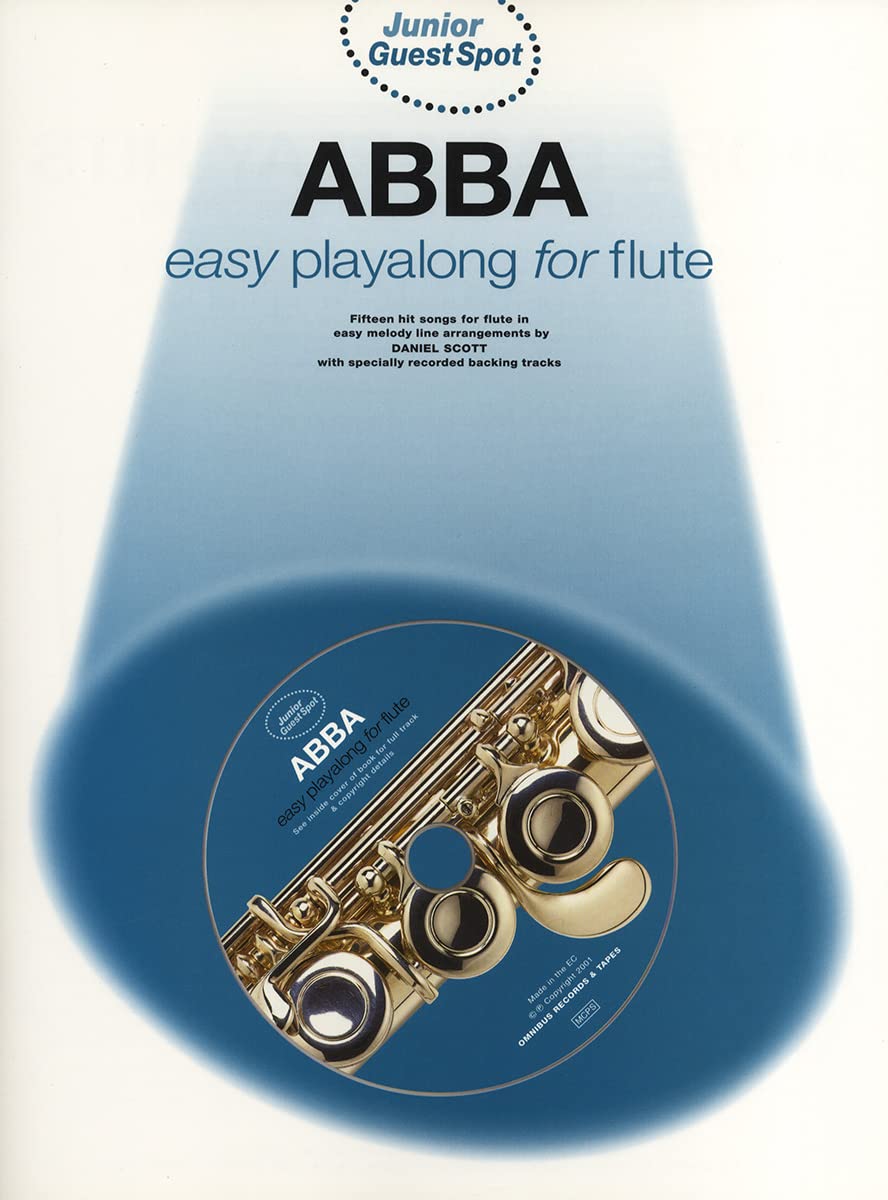 JUNIOR GUEST SPOT ABBA EASY PLAYALONG (FLUTE) FLT BOOK/CD