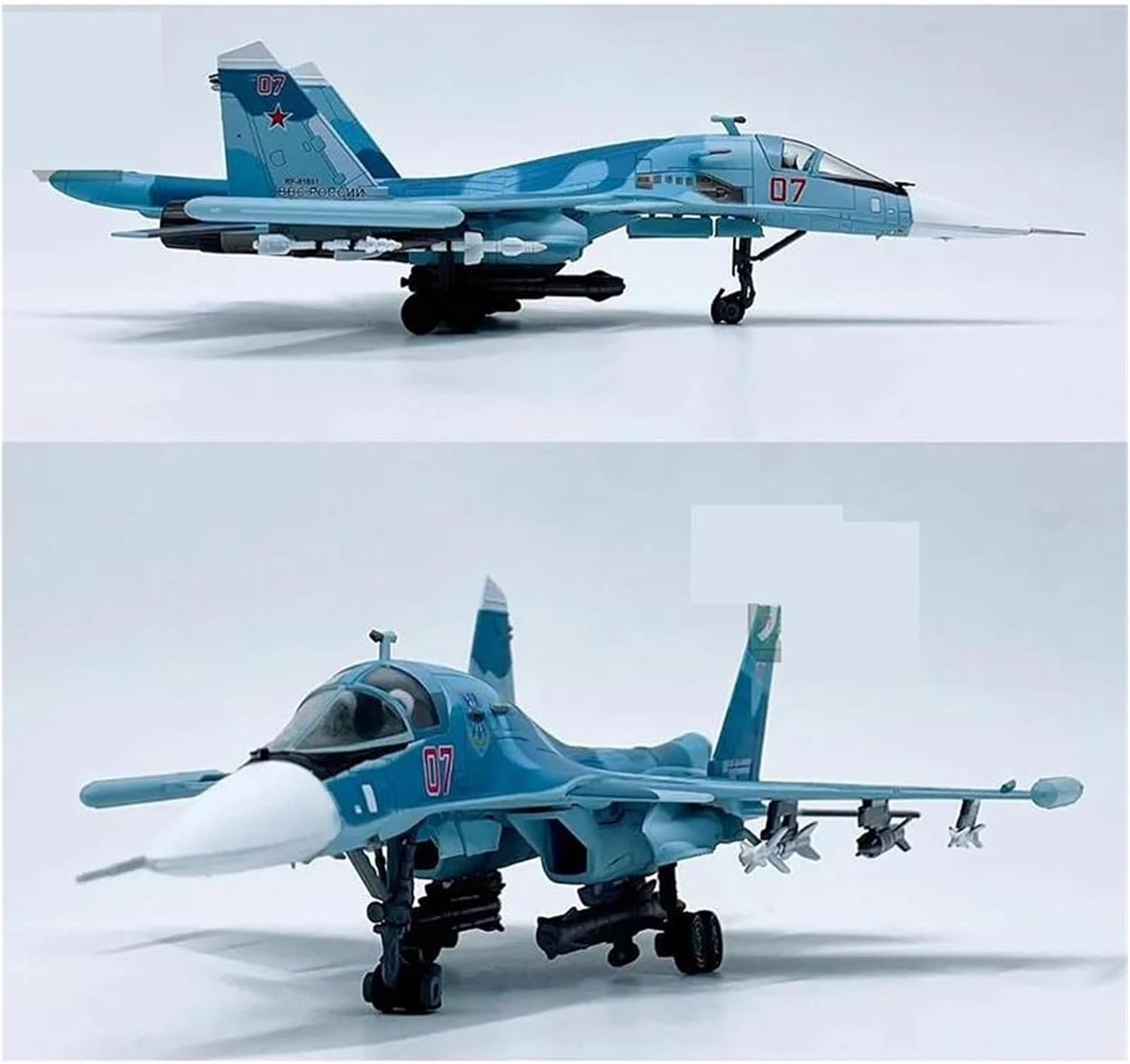 Diecast Metal 1 100 Scale for Su-34 ReplicaAir Fighter Alloy Finished Aircraft Model Classic Display Collection Hobby Playgame Kit
