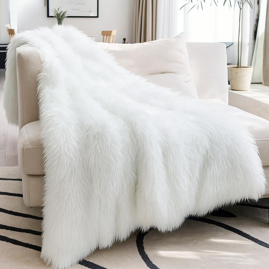 BALLEY White Fur Fabric – 1 Metre Length | Super Soft White Faux Fur Cloth for Baby Photoshoots, Soft Toy Making, Fashion Design, Craft Work, Jackets, Dresses & Home Decoration-image-9