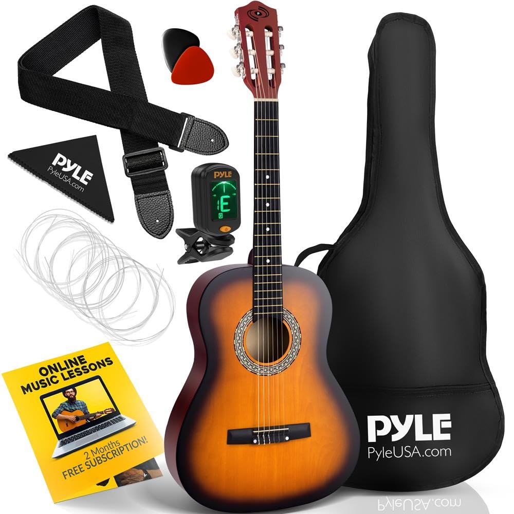Pyle Sunburst - Chitarra classica 3/4 per destrorsi