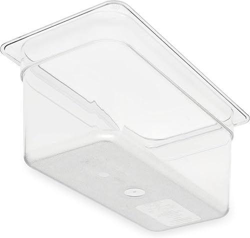 Miniatura 2 de Carlisle FoodService Products Storplus - Recipiente de almacenamiento de alimentos, sartén con esquinas con cuchara para catering, bufetes,