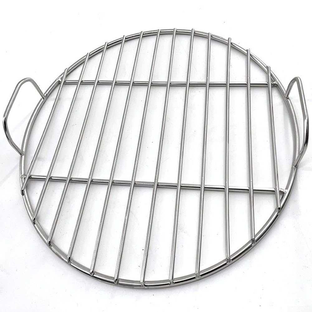 Ruszt do gotowania ze stali nierdzewnej do Weber 1241304 i 7432 wytrzymała siatka grillowa z uchwytem (45 cm)