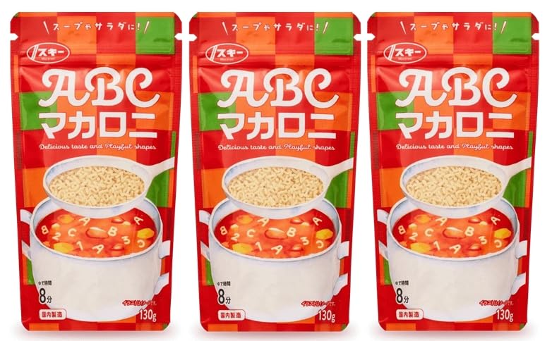 Amazon.co.jp: 【3個セット】ABCマカロニ 130g×3個 マカロニ
