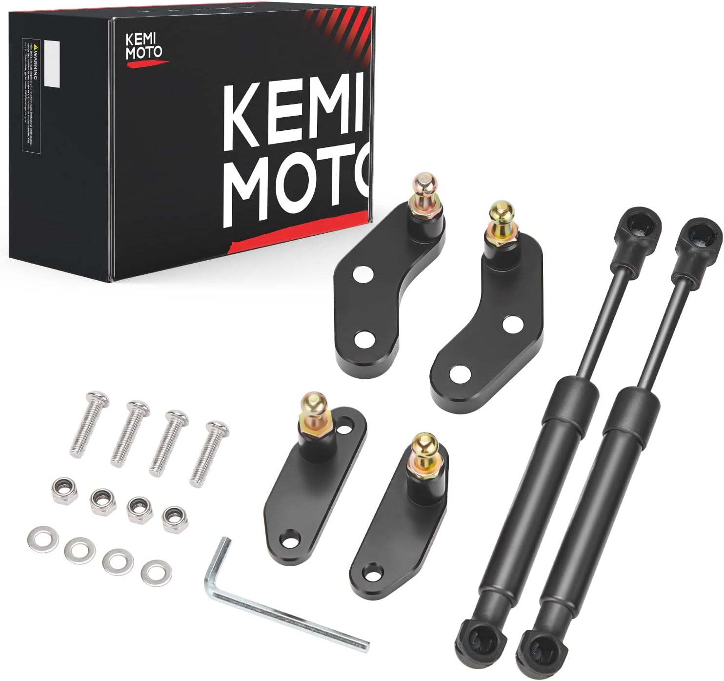 Kemimoto X3 Door Opener Kits Door Shocks Struts Compatible with 2017-2025 Can Am Maverick X3 and Max Front and Rear Doors, Black