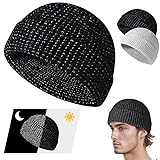 Flex Beanie 2.0,Weflexus Reflective Beanie, 2024 New Flex Beanie 2.0 - Unisex, for Winter Night Walks (Black - One Size)