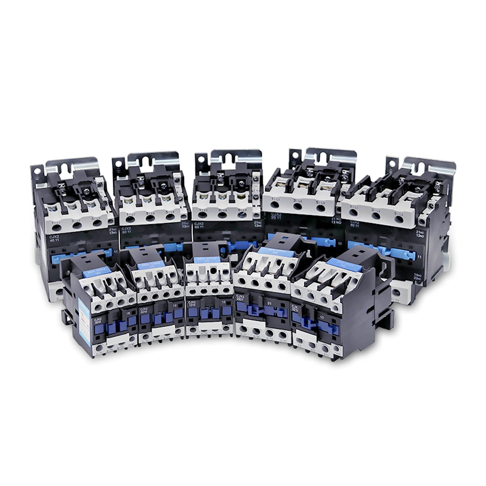 Contactor 80A.AC.Contactors CJX2-8011 Voltaje de Bobina trifásico 38 0V 220V 110V 24V 50Hz на Montado 3P 1NO + 1 contactor Normalmente Cerrado. Repuesto(AC 48v)