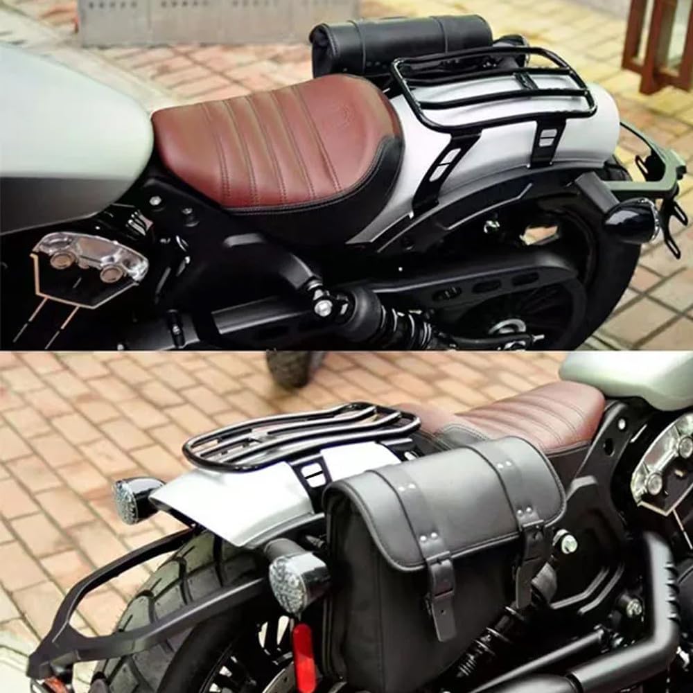 Solo Luggage Shelf Replace Rack Compatible with Indian Scout Bobber Twenty Sixty 2018-2023, black