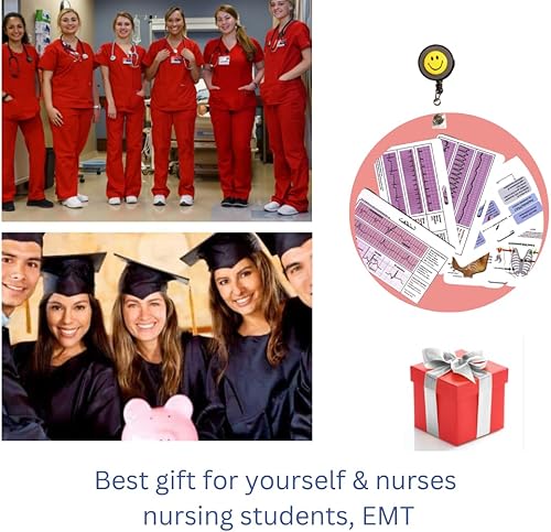 Miniatura 7 de Juego de tarjetas de identificación de referencia para estudiantes de enfermeríaACLS para lecturaACLS - ACLS, BLS, RCP, goteos cardíacos,