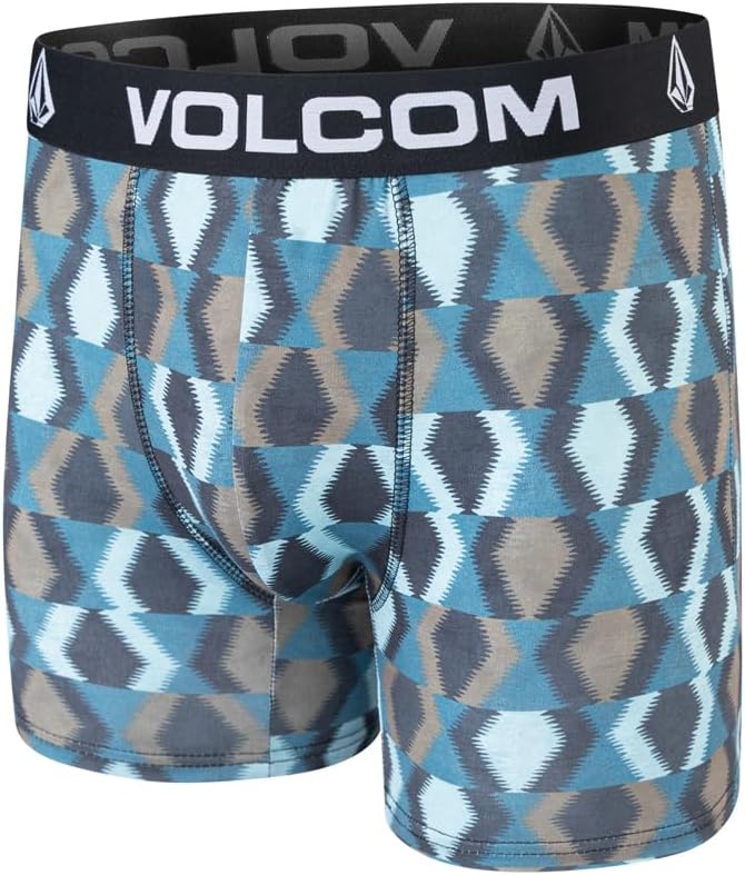 Volcom Mens Boxer Briefs 3 Pack Poly Spandex Performance FLY-LESS Support Boxer Briefs Underwear