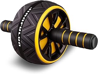 Rolo Abdominal,KKcare Rolo Abdominal Roda de Exercício Equipamento de Fitness Rolo Silencioso Para Braços Costas Treinador Núcleo Forma Do Corpo Com Joelheira Gratuita Para Homens e Mulheres