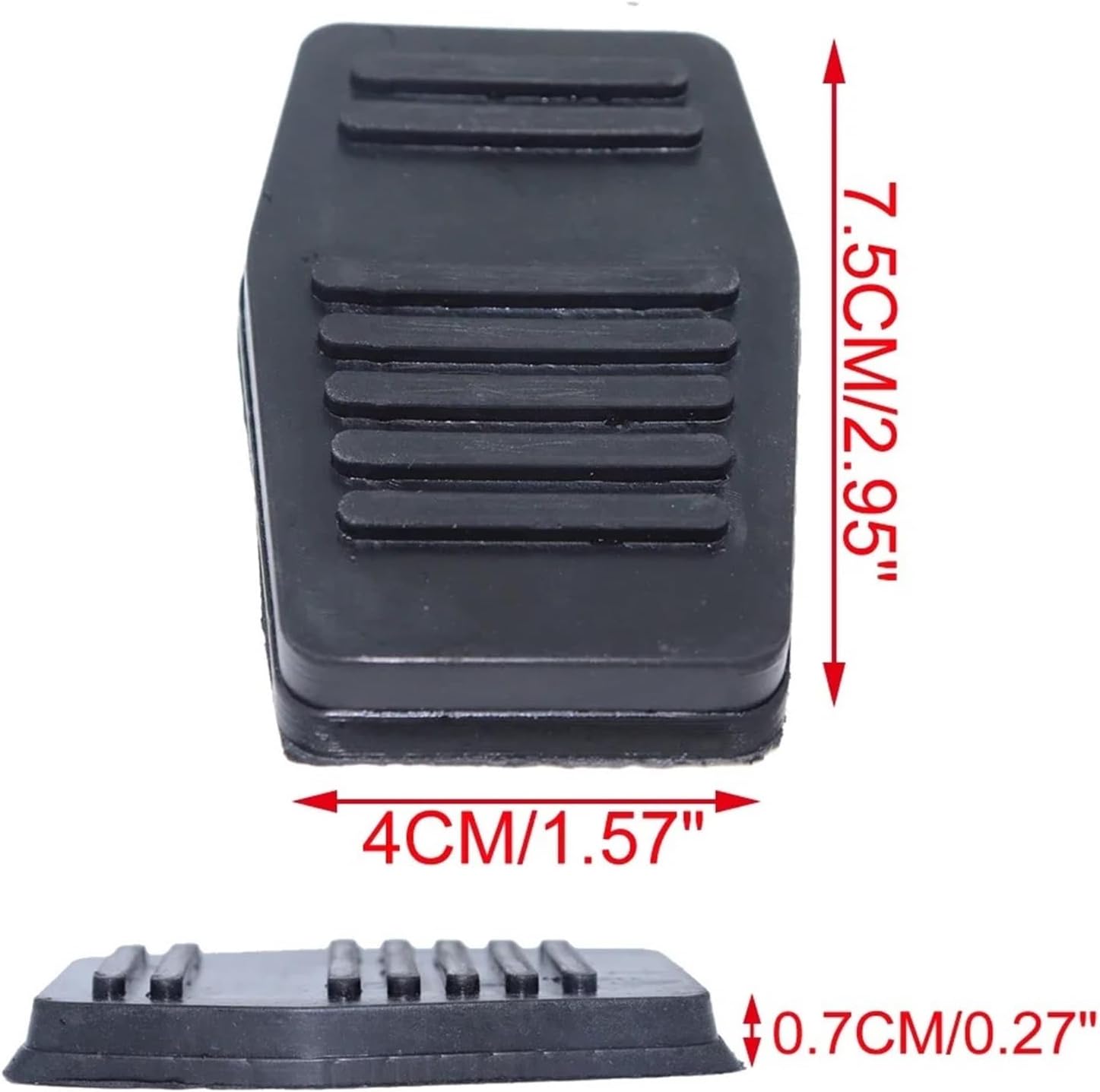 Brake Foot Pedals Transit Car Rubber Brake Clutch Foot Pedal Pad Cover Replacement 6789917 Replacement for for Fiesta MK5 2002-2006 2007 2008(1Pc)(2Pc)