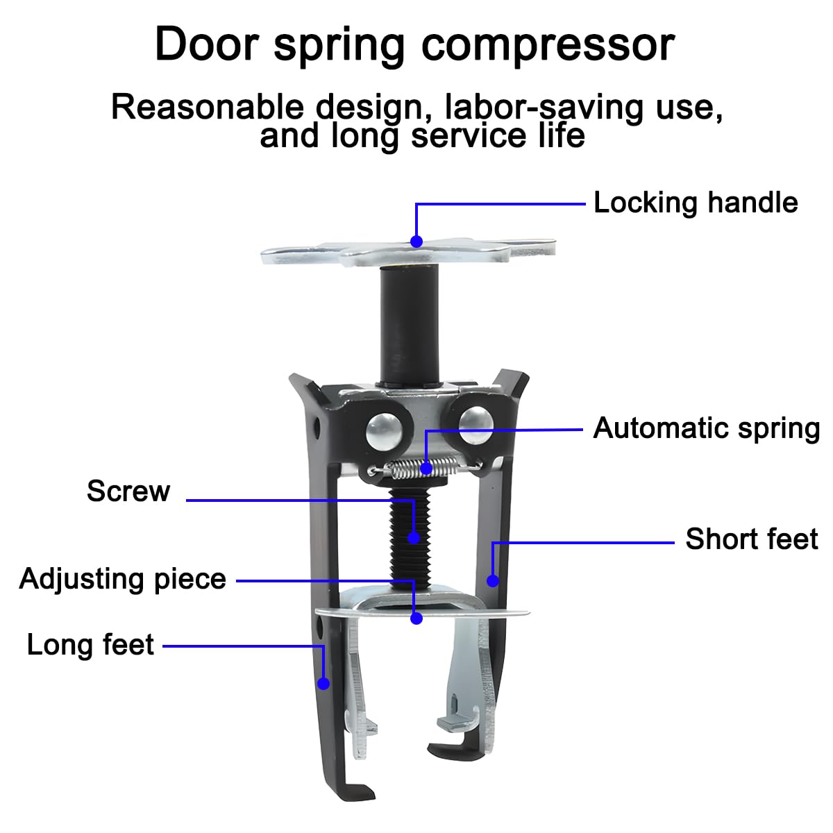Compressore della Molla della Valvola, Estrattore Molle Valvole Motore, Valvola in Testa del Motore in Acciaio al Carbonio Strumento di Installazione per La Rimozione del Compressore Molla