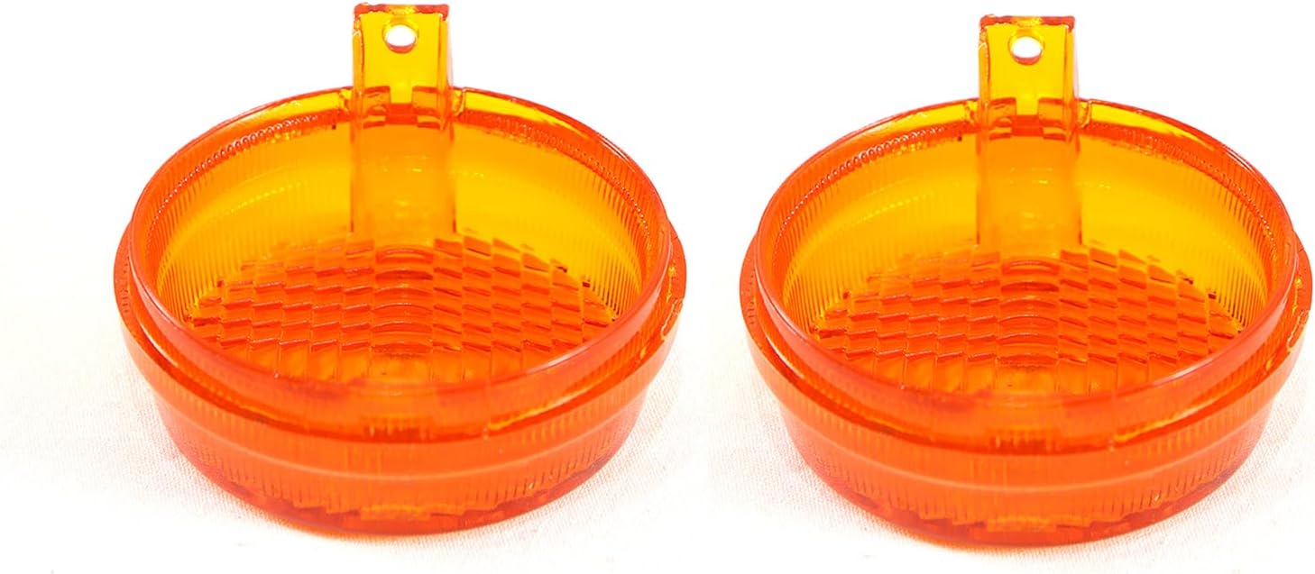 2 Pcs Turn Signal Lens Compatible with 1998-2018 Hon-da Shadow Spirit Fury Valkyrie 33401-MFR-305