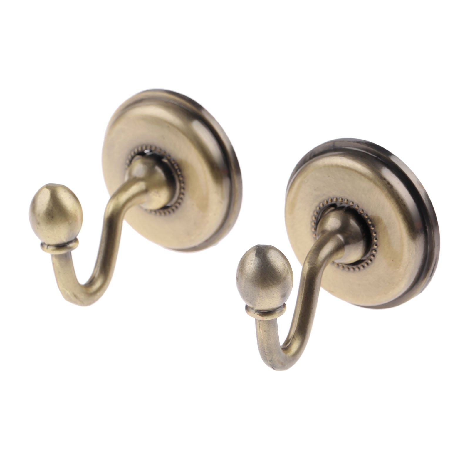 Hicello 2Pcs Bronze Window Curtain Drapery Tieback Door Wall Tassel Hooks Holder Hanger Room Decor With Screws