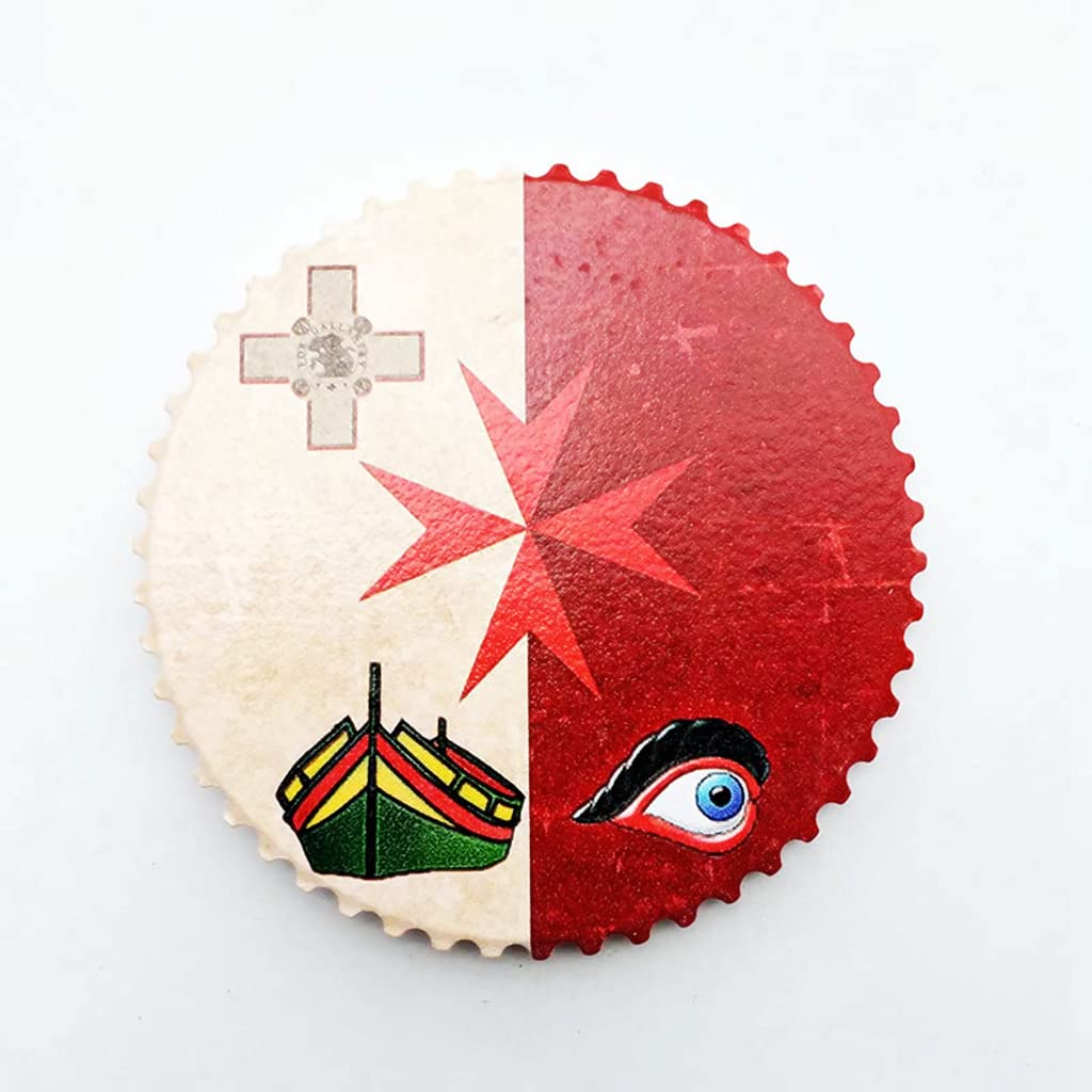 Flag Malta Magnet Fridge Refrigerator Magnet Decoration Sticker Souvenir Resin Crafts Kitchen Whiteboard