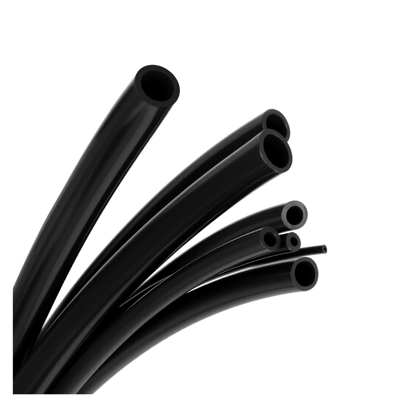 PTFE Tubo Manguera aislada Extrusora Bowden J-head Hotend Throat Piezas de impresión 3D(Black,5 METERS_ID 2.5MM X OD 4MM)