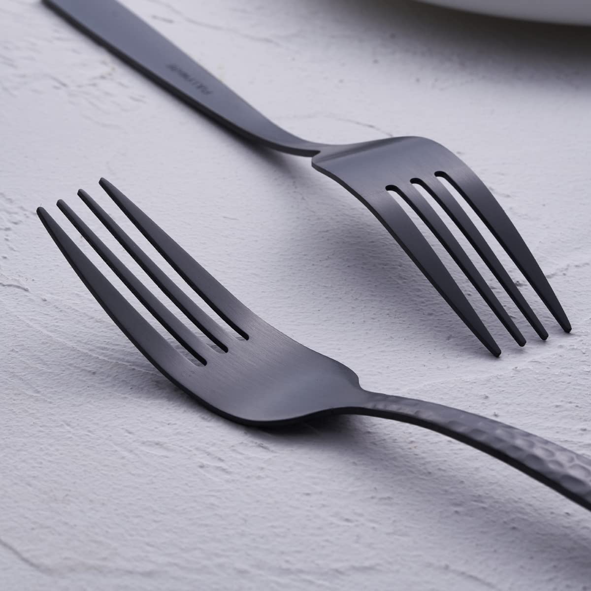 Matte Black Dinner Fork Set of 6 — Amazon image 5