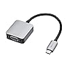 Amazon Basics Aluminum USB 3.1 Type-C to VGA Adapter, Gray, 1.65 x 1.38 x 0.63in