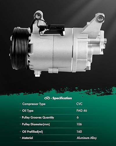 Miniatura 8 de SCITOO Compresor de CA de refrigeración rápida para Mini Cooper 1.6L 2002-2006 DW97275 10363511 CS20066 5512306 97275 621066 97275 98275 2041699