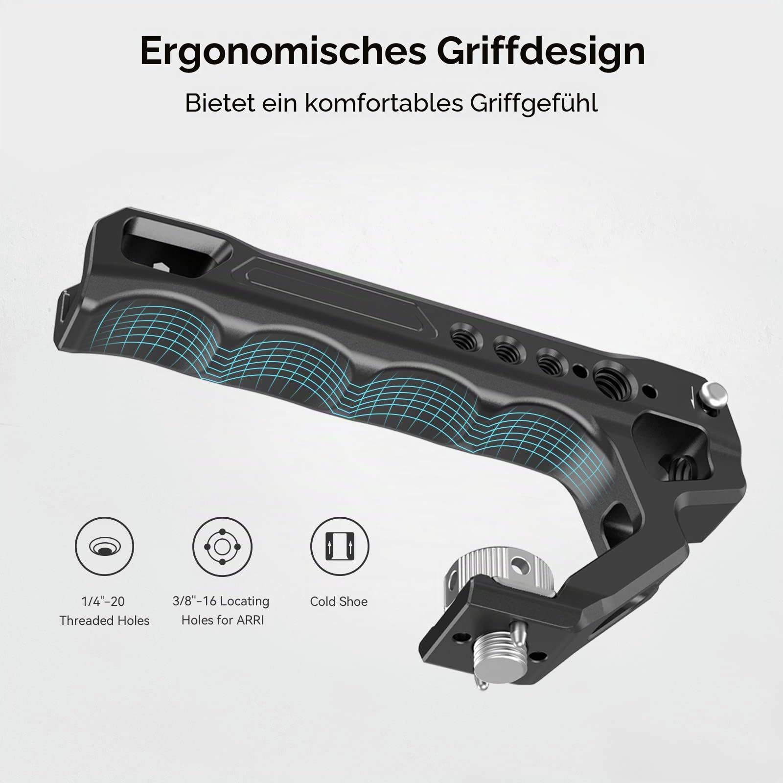 SMALLRIG HawkLock Schnellwechsel-Cage-Kit für Sony Alpha 7R V/Alpha 7S III/Alpha 1/Alpha 7R IV/Alpha 7 IV/Alpha 7 V, Vollkäfig mit oberem & seitlichem Griff, Kabelklemme (verbesserte Version) - 3669D