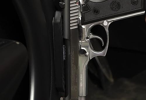 Miniatura 7 de CoBak Soporte magnético para pistola  Soporte para pistola con revestimiento de silicona, 45 libras, accesorio táctico para armas de fuego, soporte