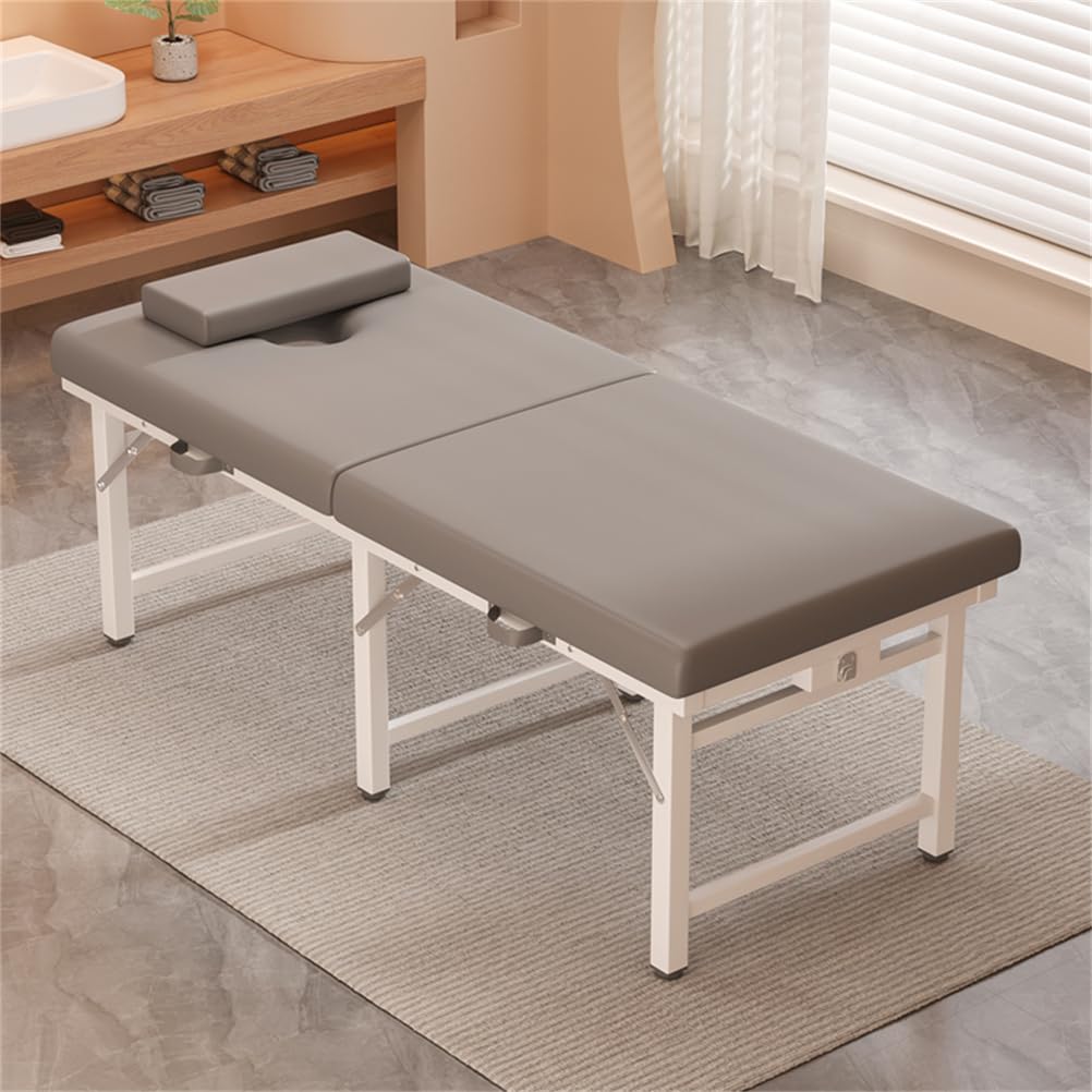 Lettino Pieghevole per estetica, Letti Pieghevoli per Terapia di Medicina Tradizionale Cinese, Lettino Portatile per agopuntura e Tatuaggi,H,185 * 70 * 60CM
