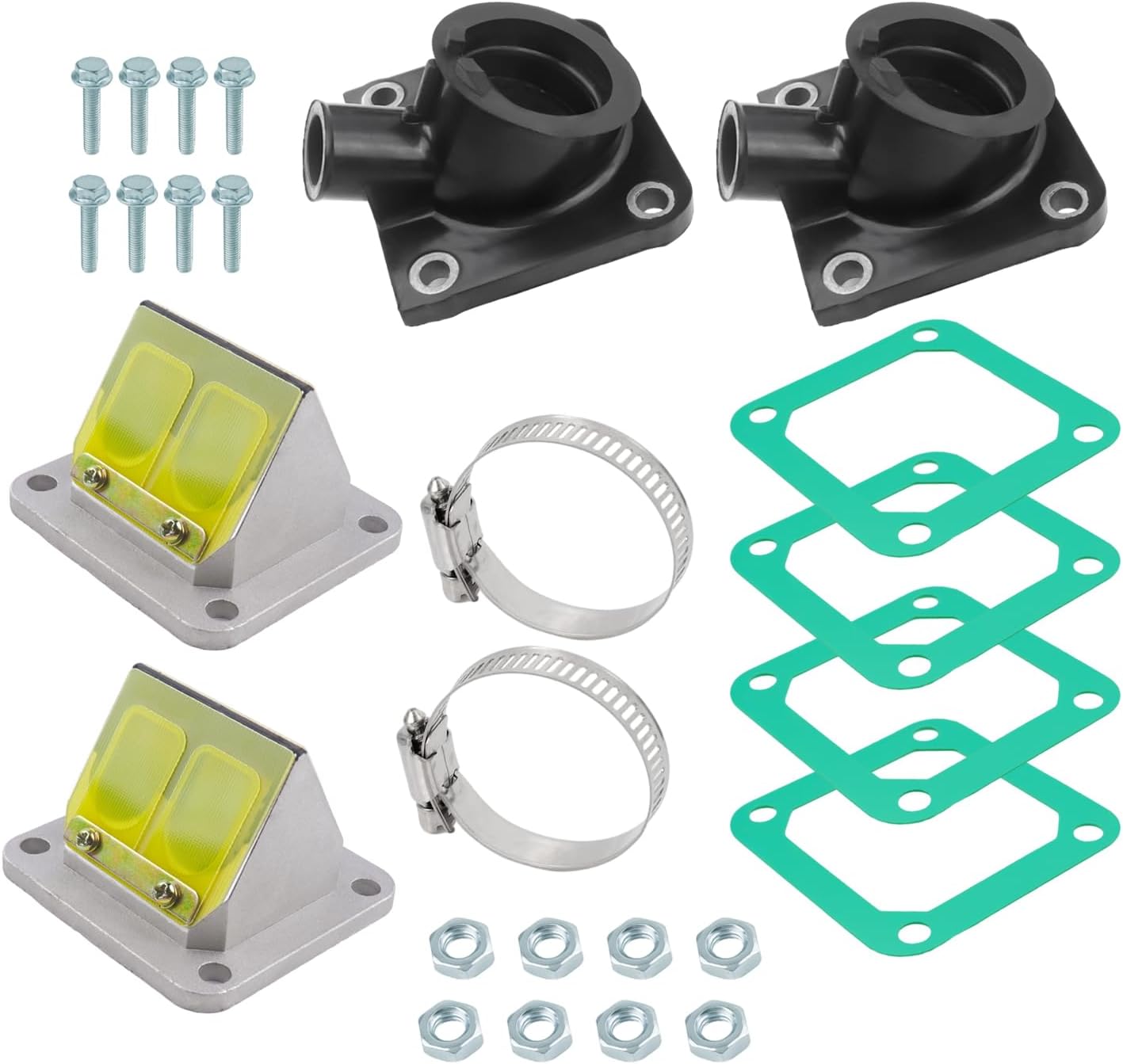 MOTO1988 Intake Manifold Boot And Reed Valve & Gaskets For Yamaha Banshee 350 YFZ350 1987-2006 : Buy Online At Best Price In KSA - Souq Is Now - Foto 9