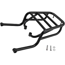 Rear Luggage Rack Carrier for RE Scram 411 450 2022-2025 - Matte Black Powder Coated Steel - Max Load 6kg
